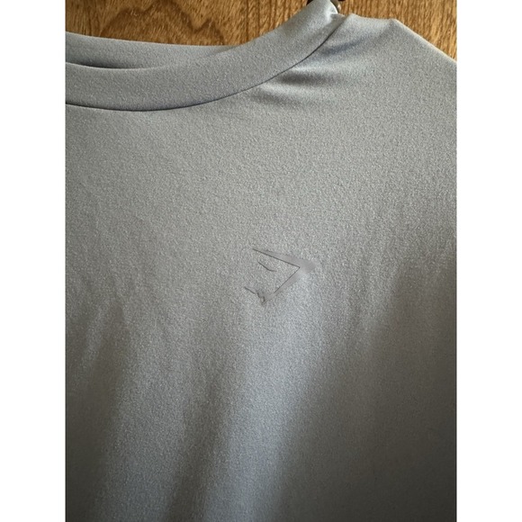 Gymshark Whitney Simmons Light Blue Spandex Workout T-Shirt Size XSmall Alive - Picture 3 of 10